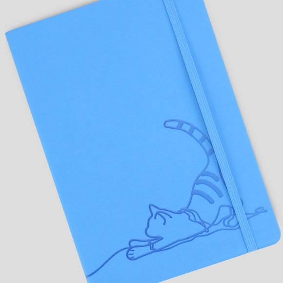 BLUE CAT A5 SOFT TOUCH COVER BANDED 5PCS(DOT GRID) - Picture 2 of 6